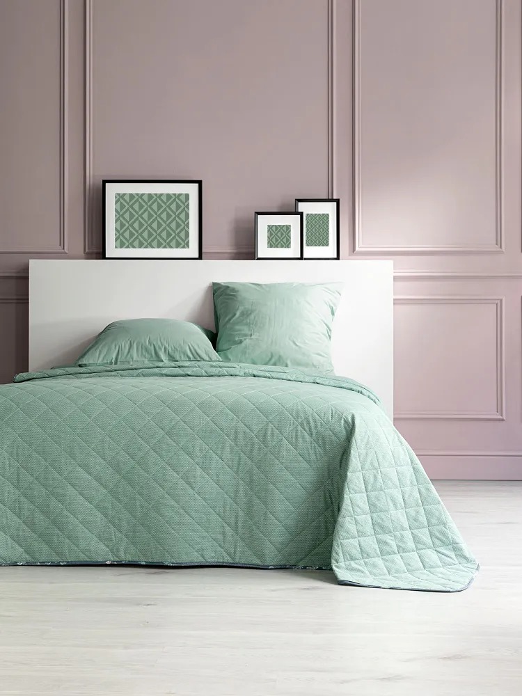 Покрывало стеганое Liverpool, зеленый, Унисон 2