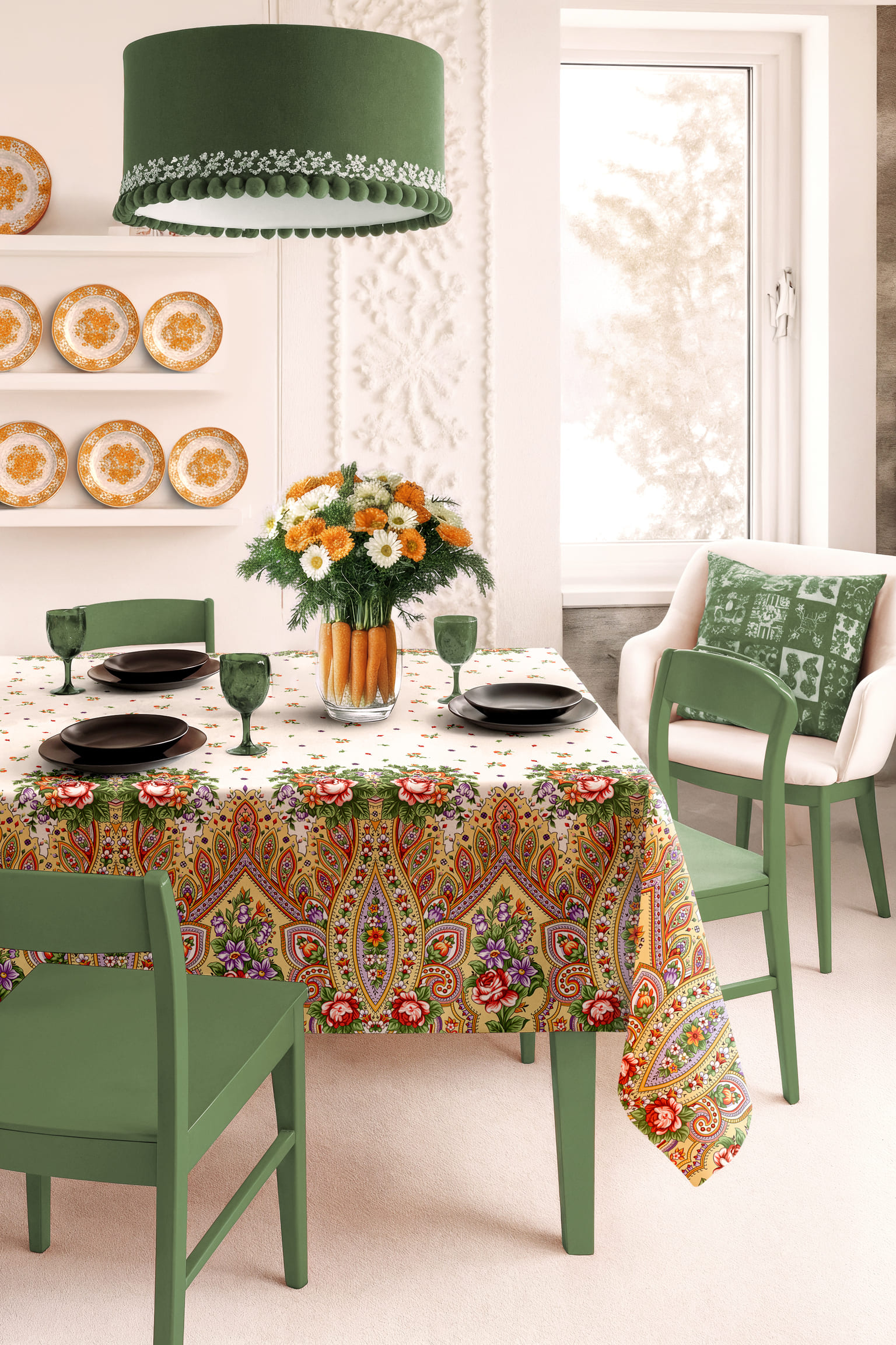 Скатерть Унисон Павлопосадский 1