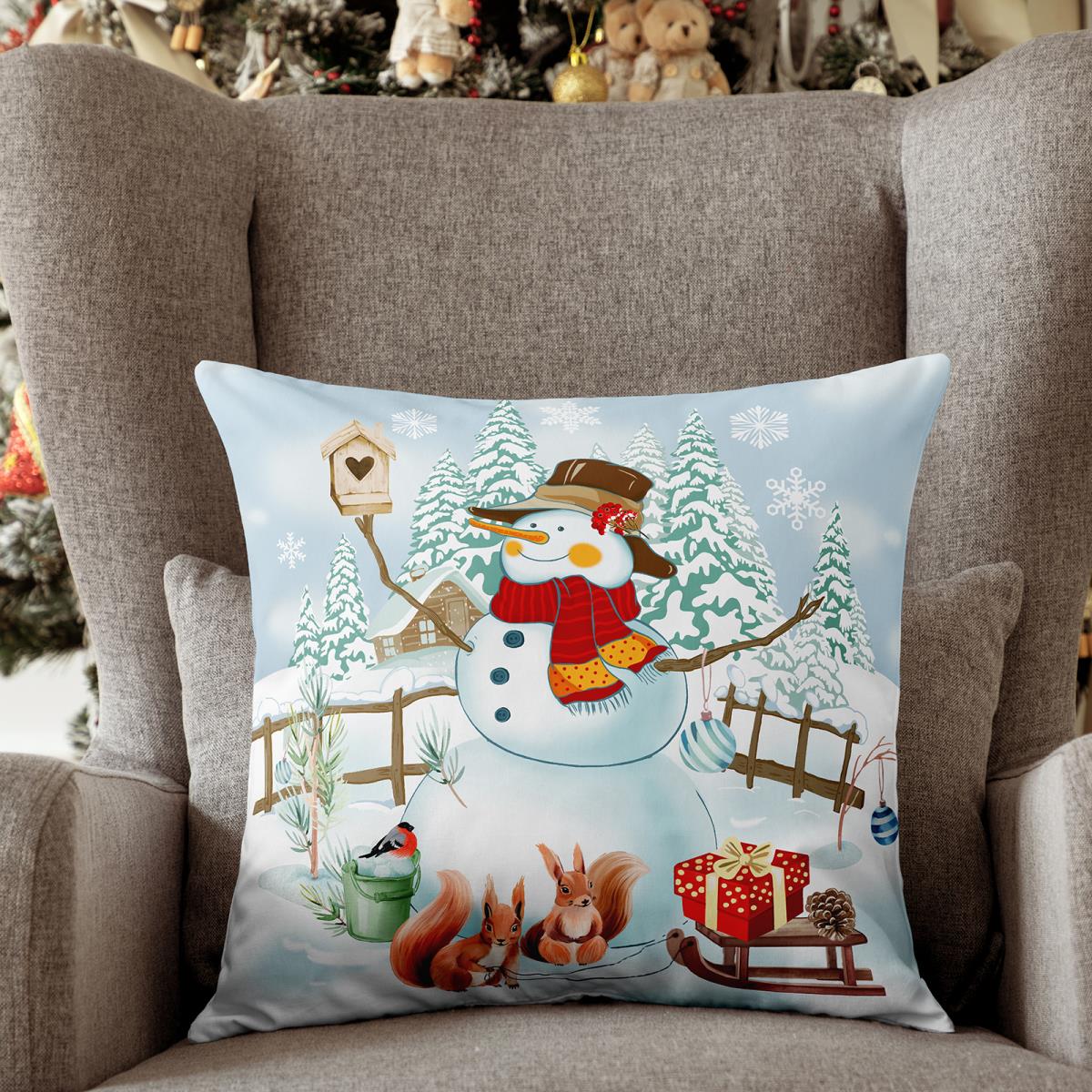 Подушка декоративная Mia Cara Снеговик 0