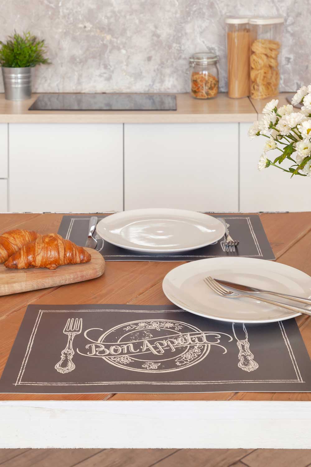 Комплект сервировочных салфеток (плейсматов) "Loft Cafe", Унисон 2