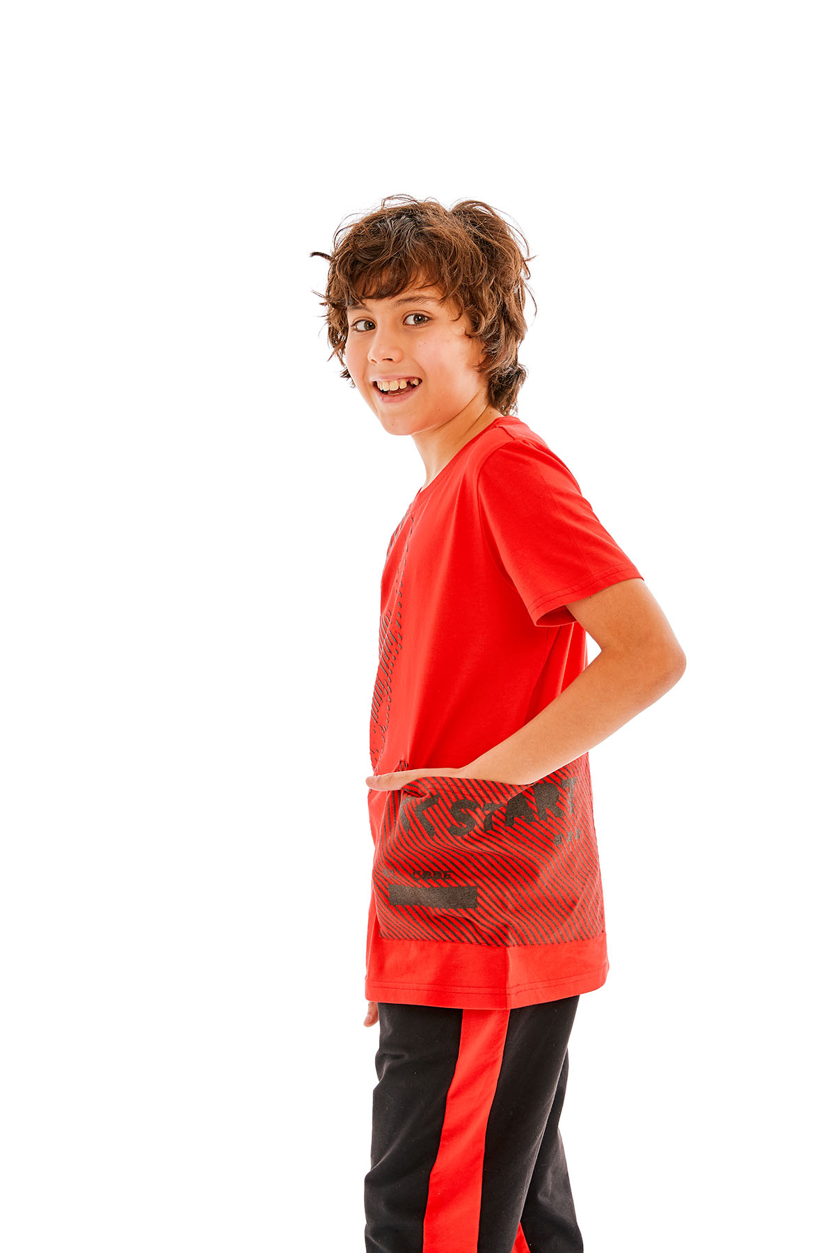 Футболка для мальчика, красный, Juno 3