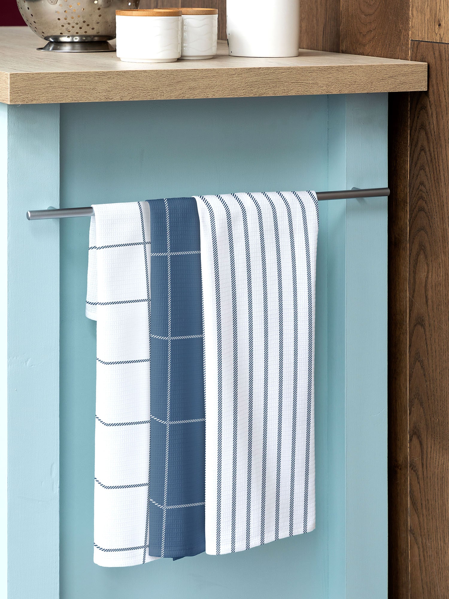 Комплект полотенец Унисон Blue minimalistic 0