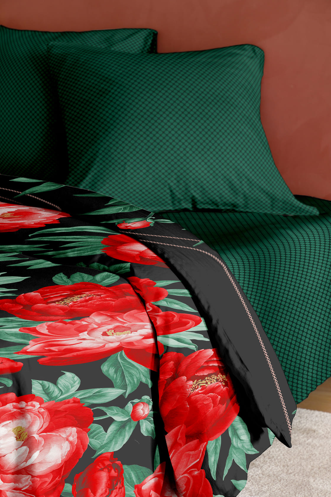 Постельное бельё Флоранс Алые пионы 5