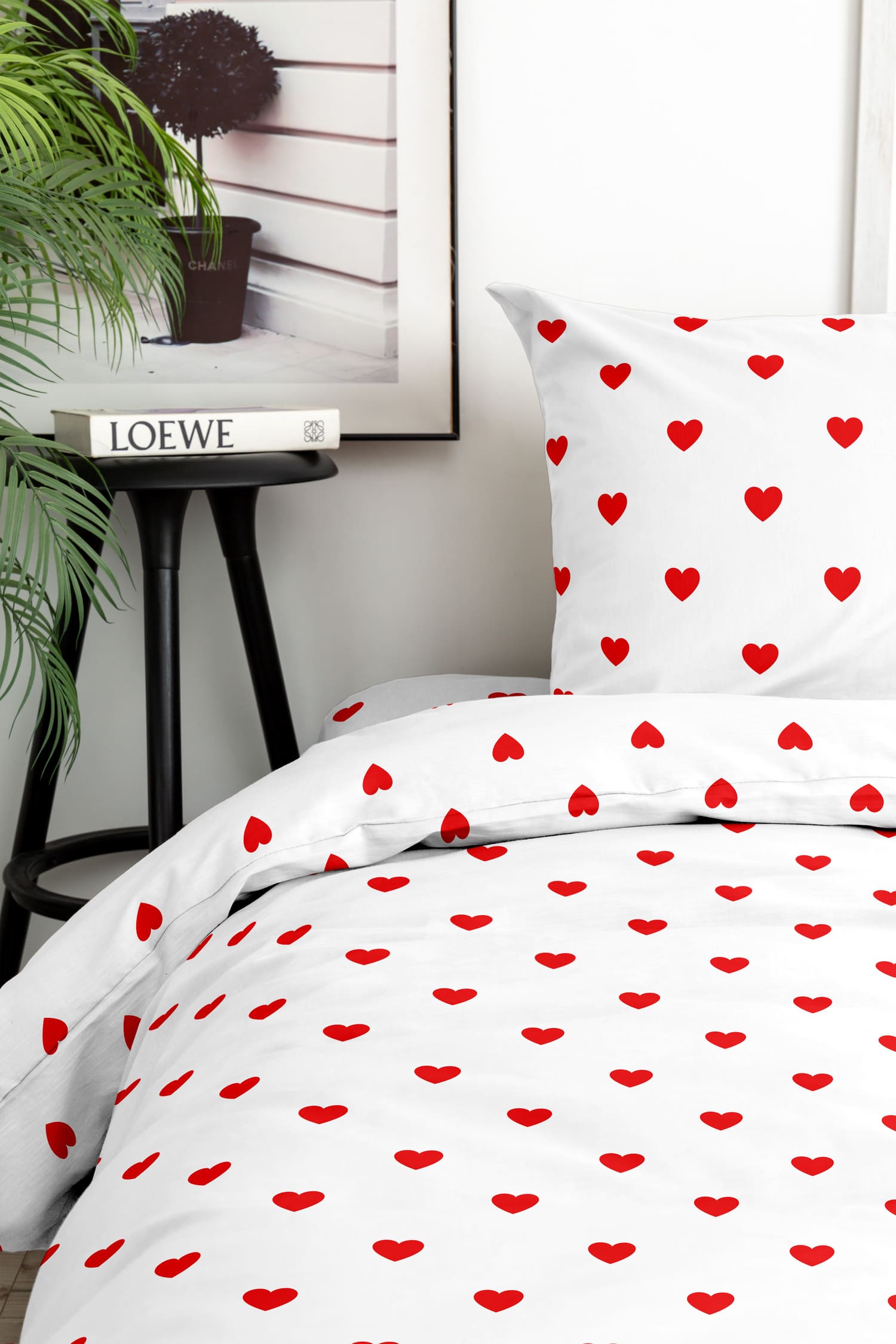 Постельное бельё Флоранс Красные сердечки 3