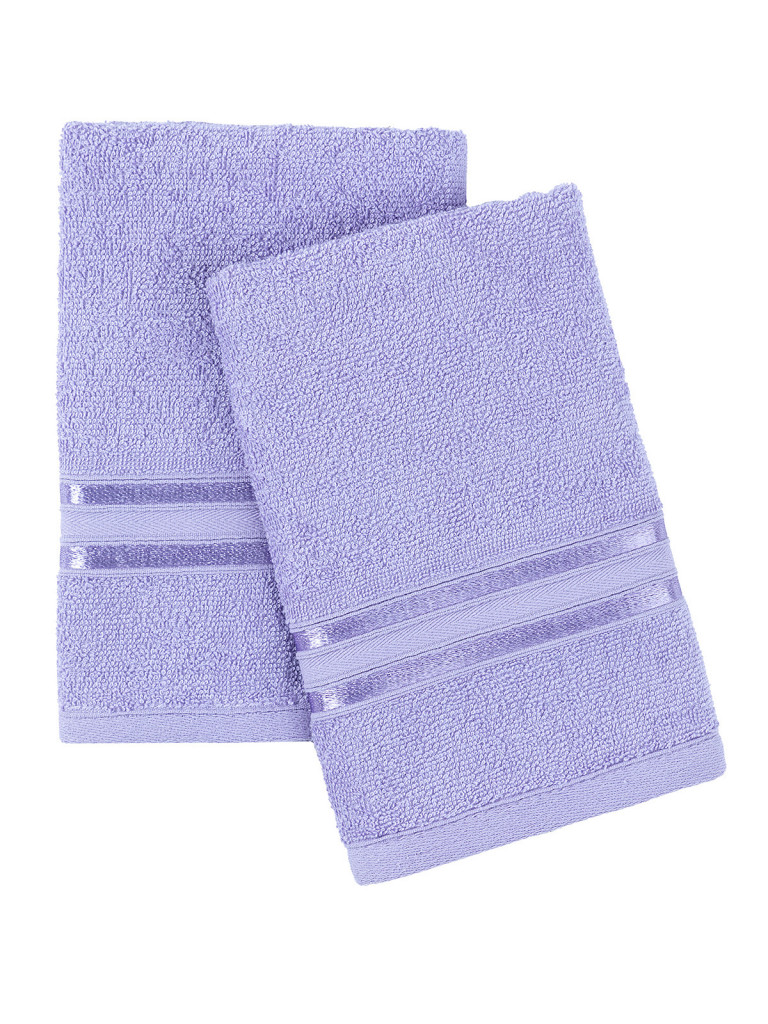 Комплект махровых полотенец "Элегант", лавандовый, Унисон 2