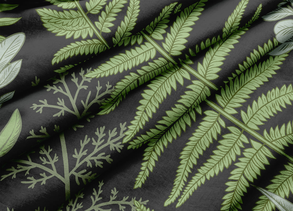 Простыня Унисон Ночной папоротник 4