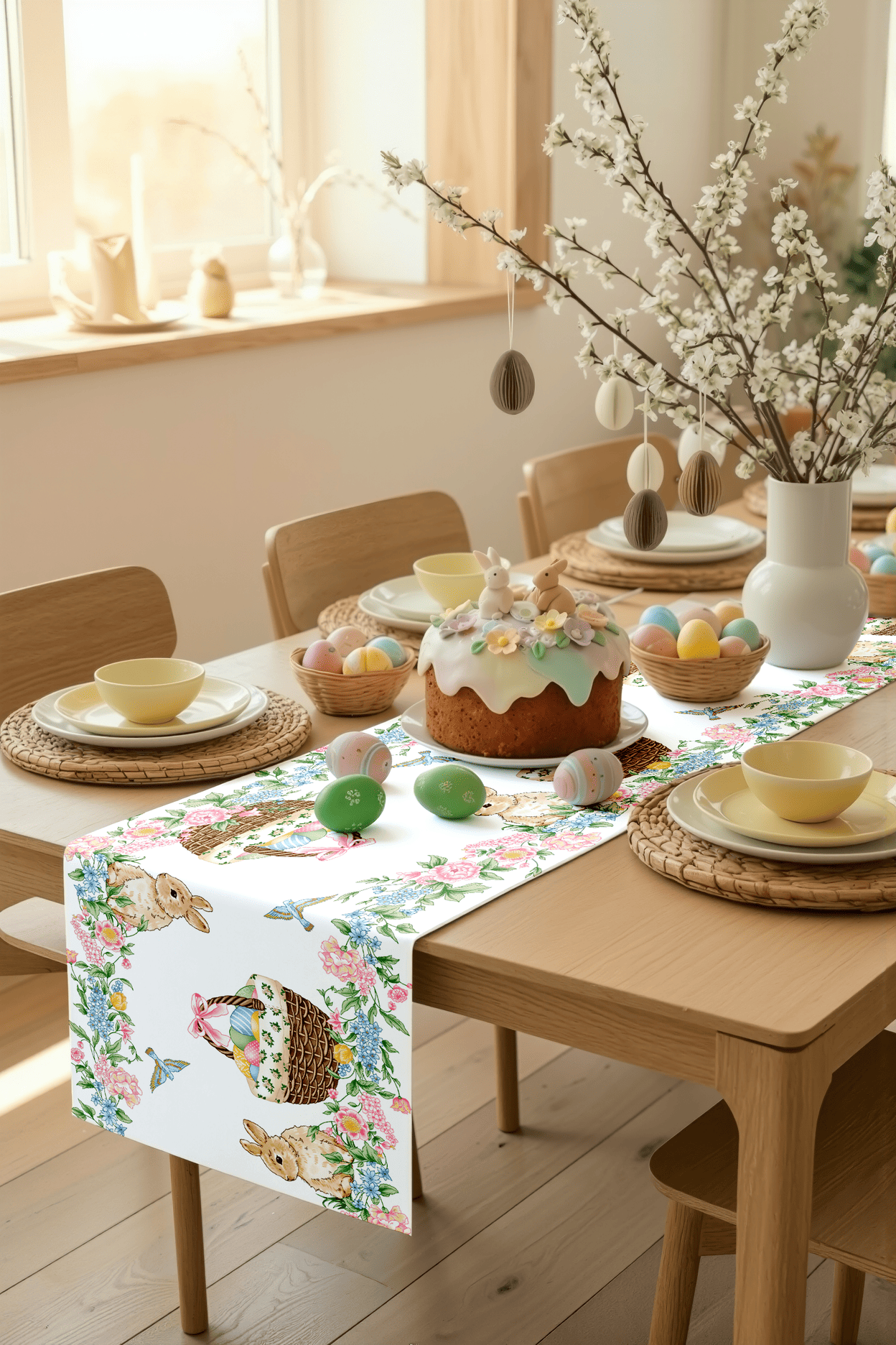 Скатерть-дорожка Mia Cara Весенний кролик 5