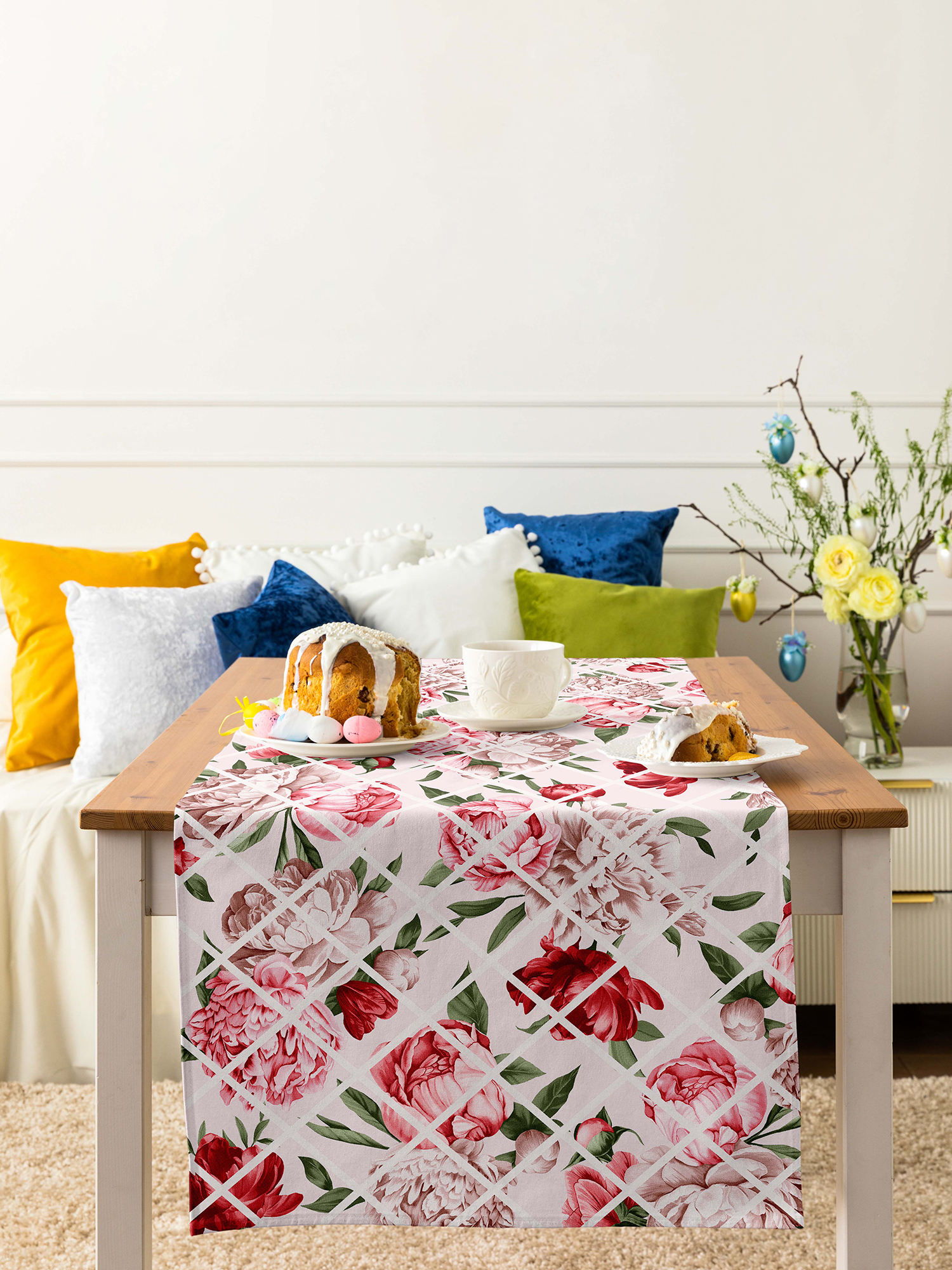 Скатерть-дорожка Mia Cara Scarlet 2