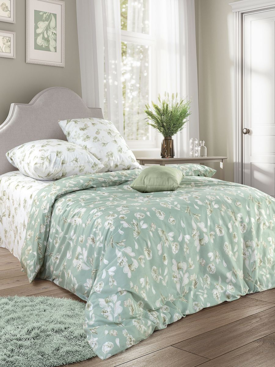 Постельное бельё Mia Cara Camilla light green 1