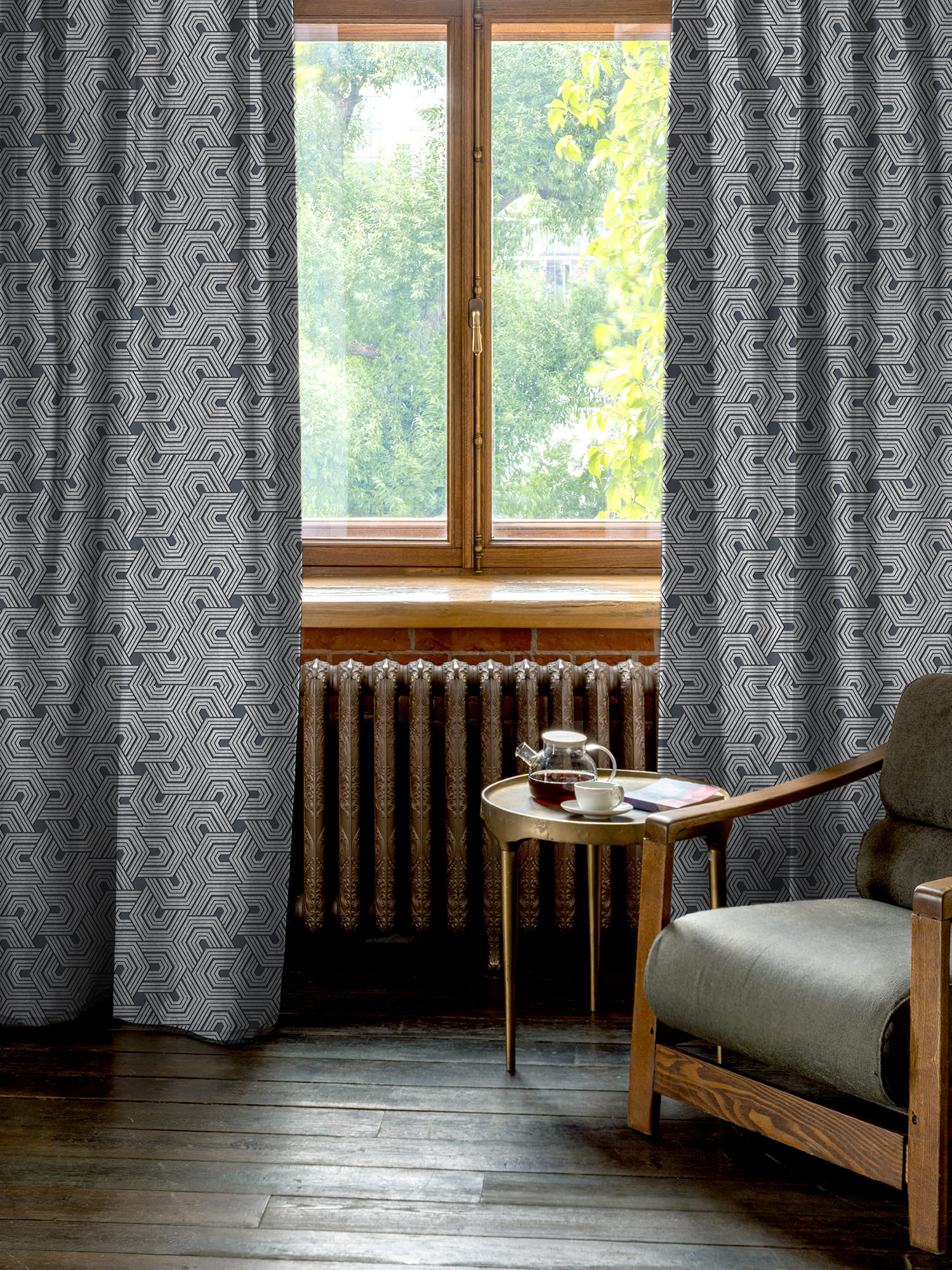 Комплект штор габардин "Dufour", Унисон 1