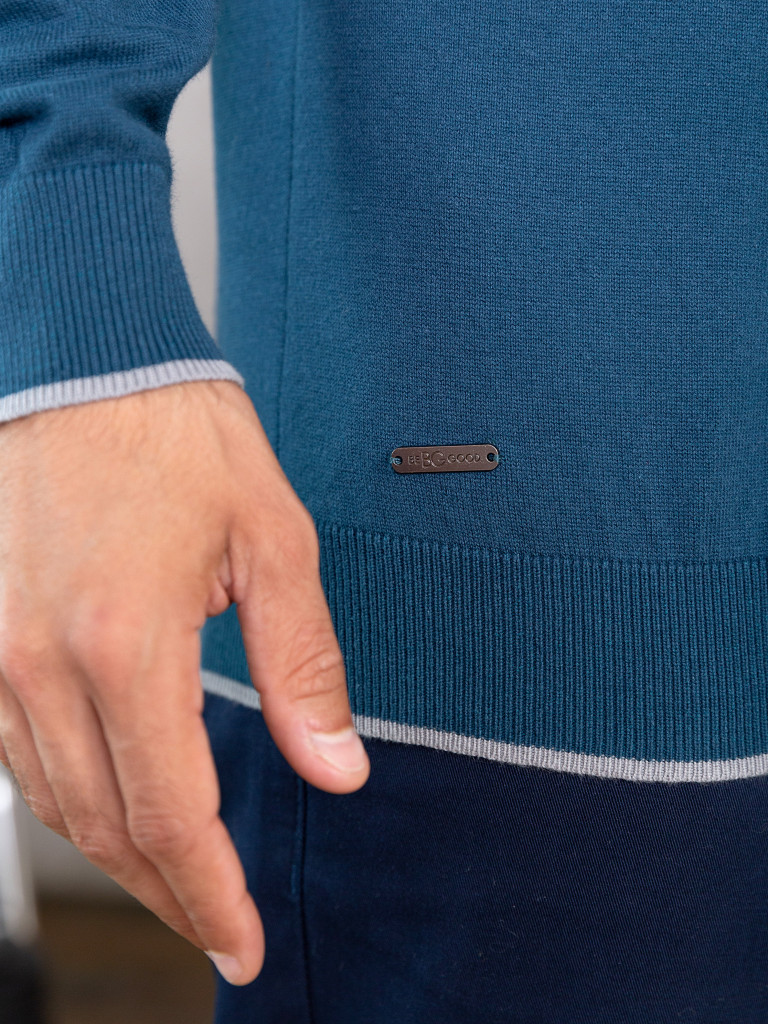 Джемпер, темно-бирюзовый, BeGood 4