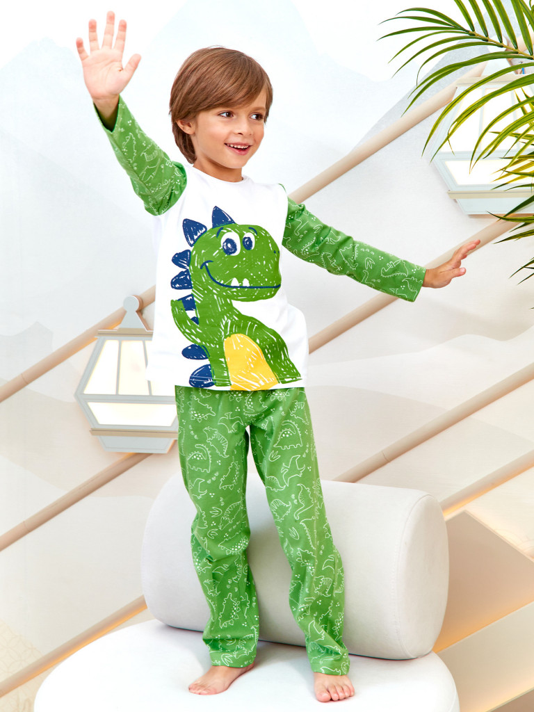Пижама "Дино", зеленый, Juno 5