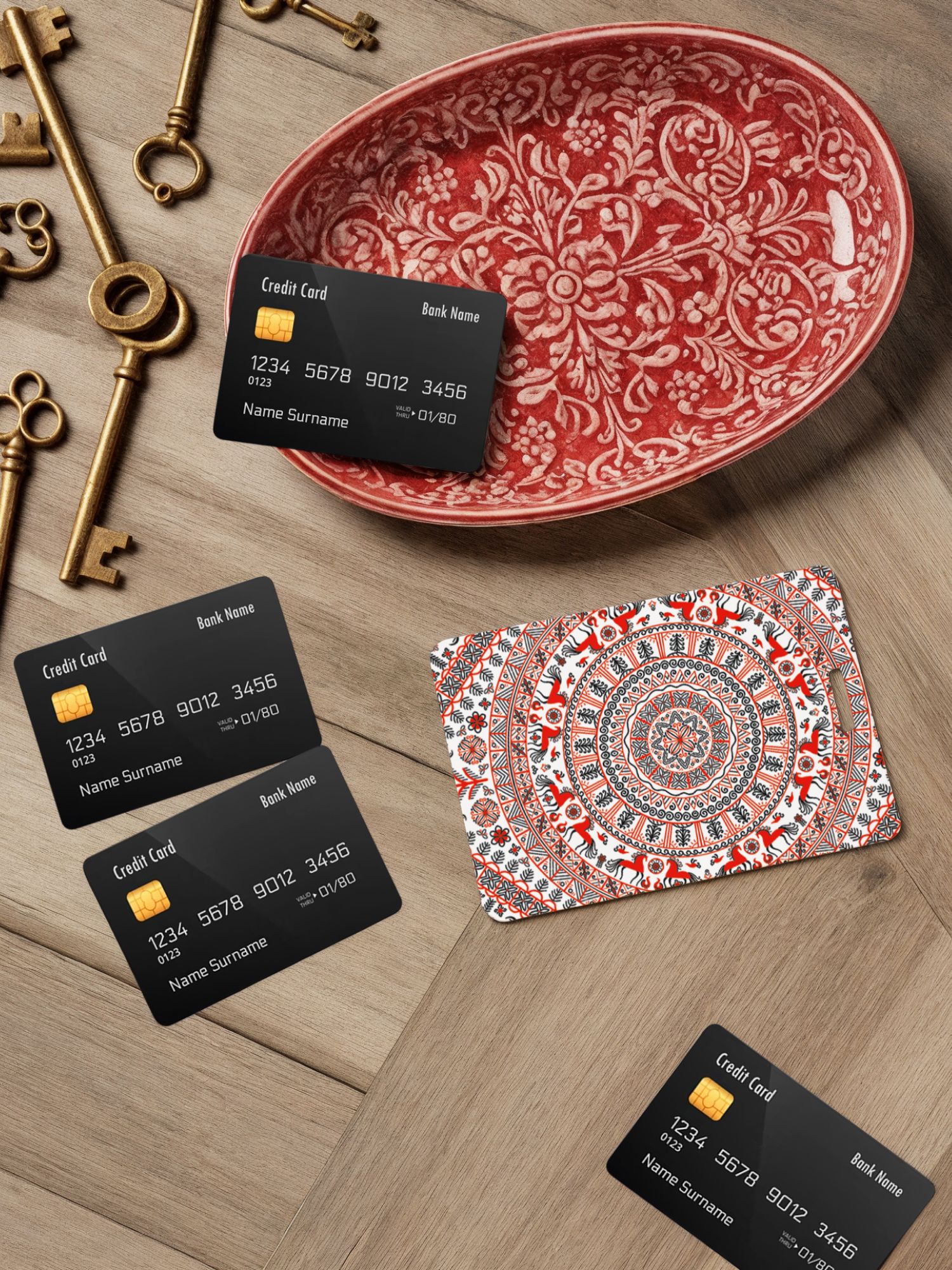 Чехол для карт Crazy Getup Мезенская  2