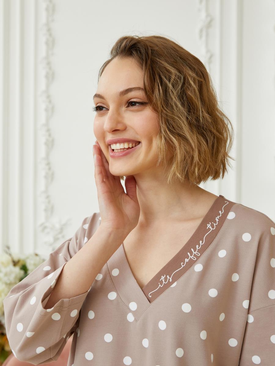 Платье Morning Coffee Кофейный, Mia Cara 5