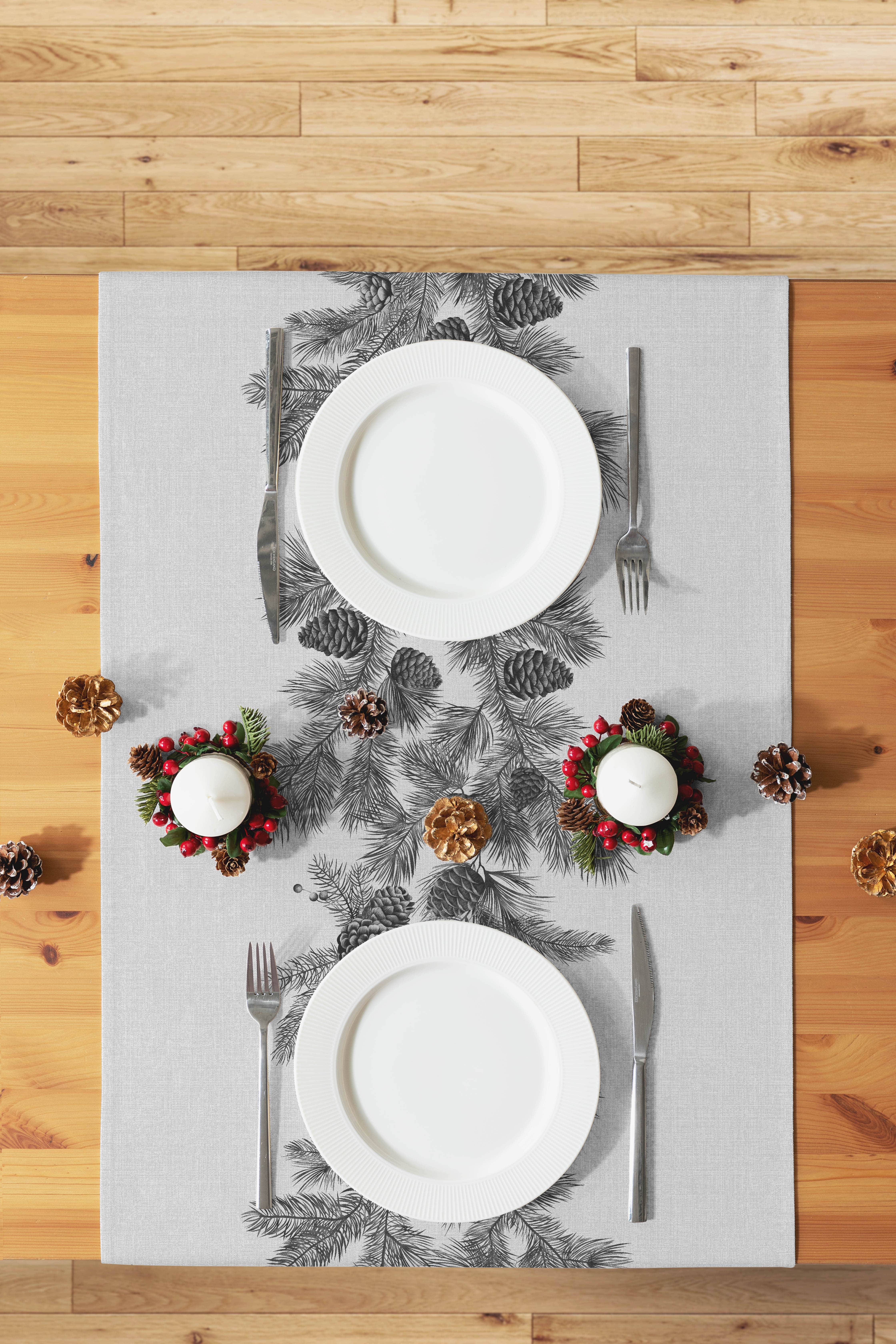 Скатерть-дорожка Унисон Scandi Pine Cone 4