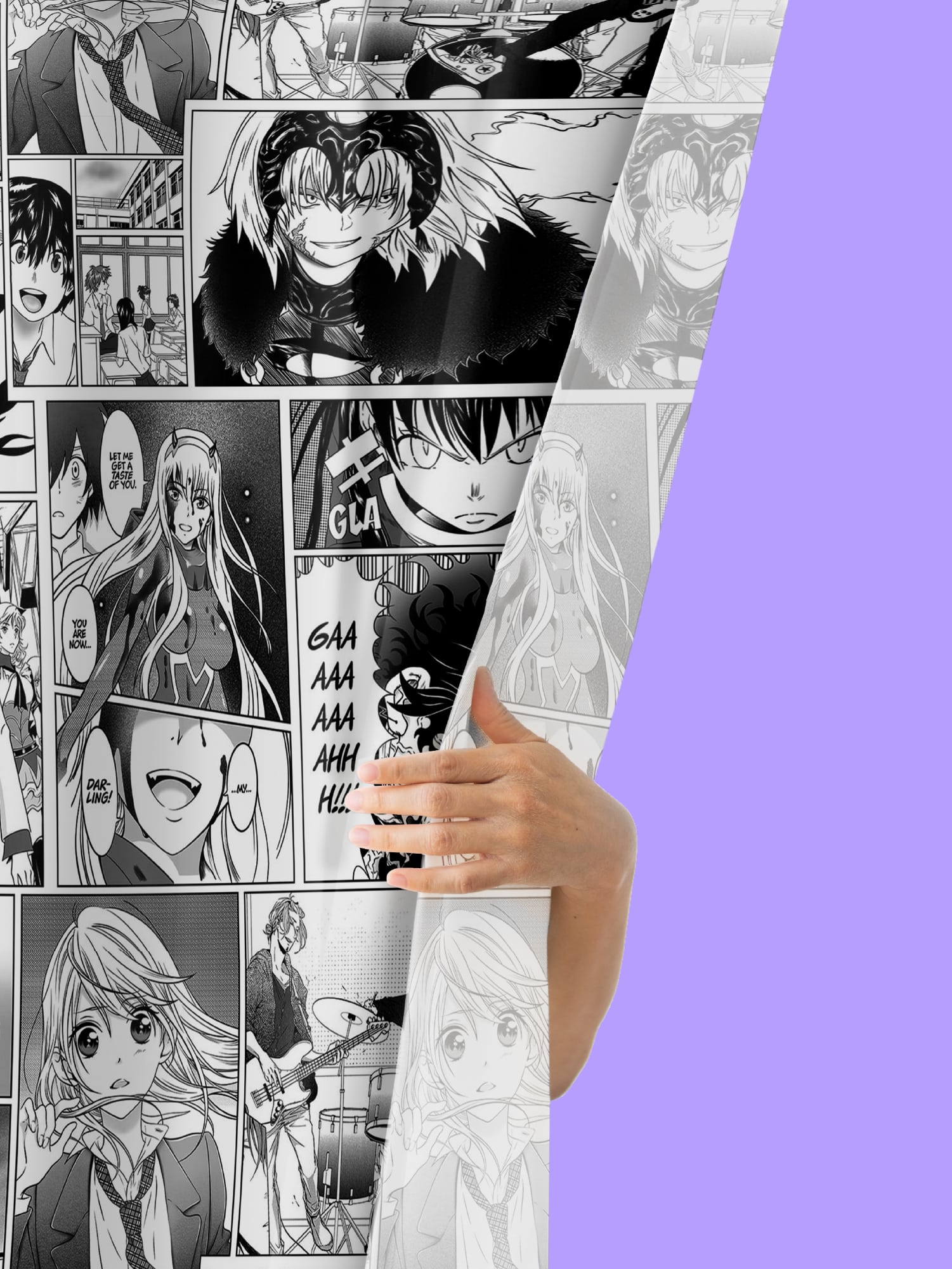 Штора Crazy Getup Manga anime 6