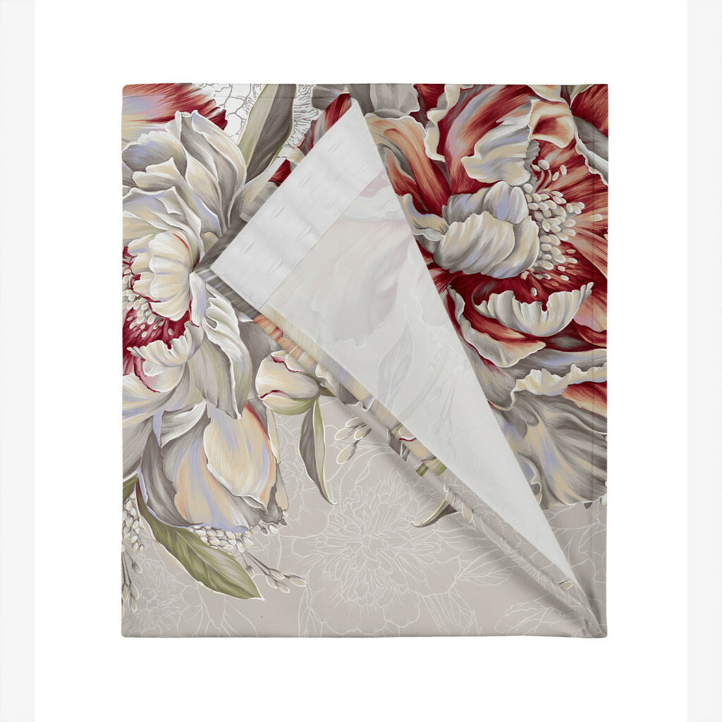 Комплект штор с подхватами "Душистый пион", Mia Cara 3