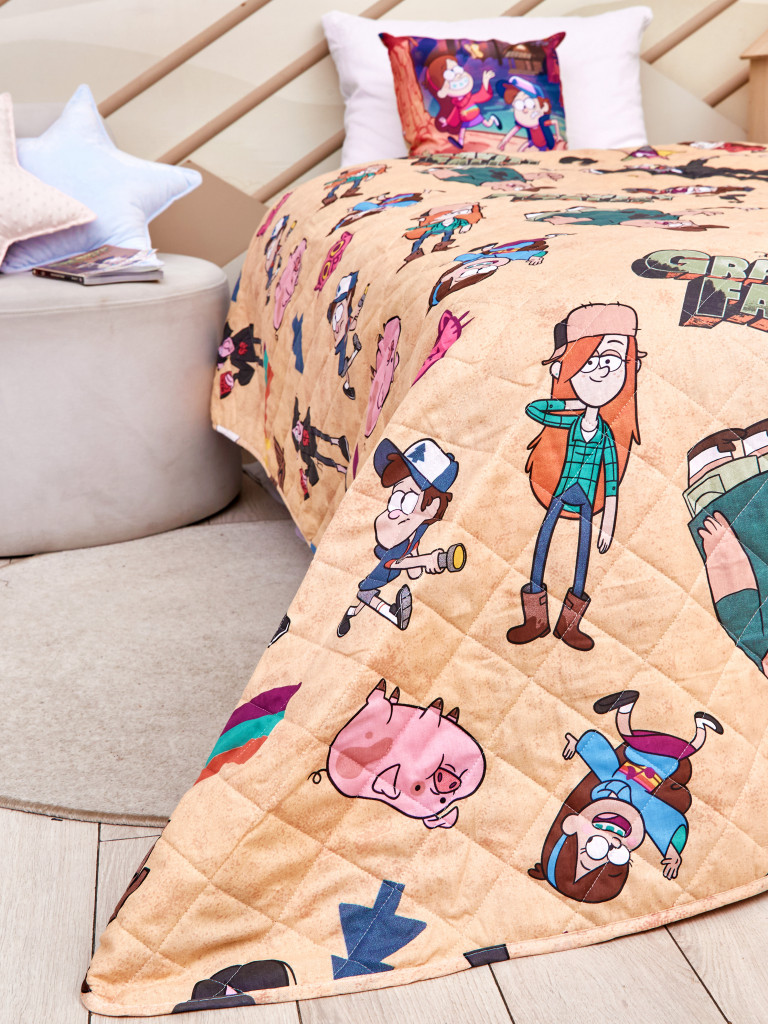 Покрывало стеганое "Гравити Фолз", Непоседа 1