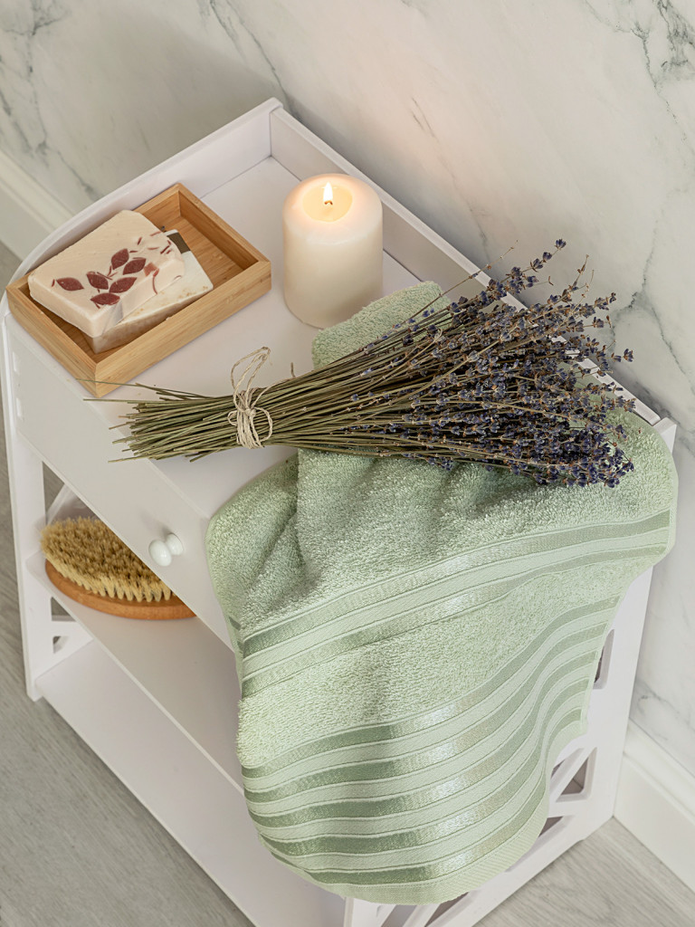 Полотенце махровое "Патрисия", фисташковый, Mia Cara 3