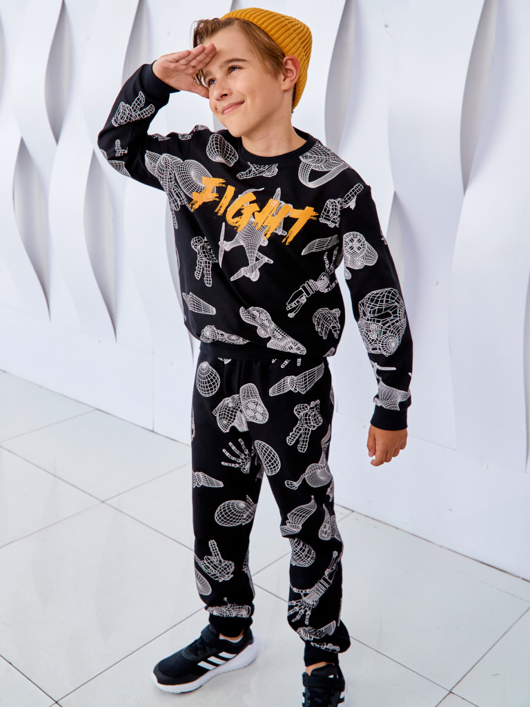 Брюки "CYBER BRO", черный, Juno 3