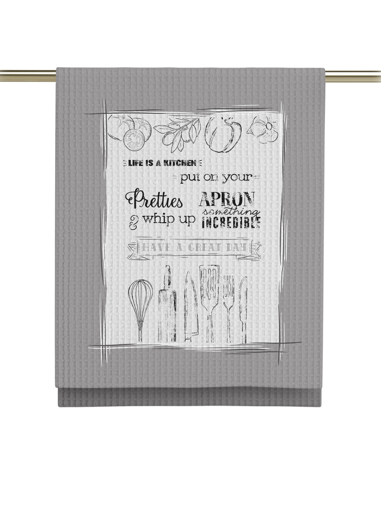 Комплект вафельных полотенец "Loft Café", Унисон 3