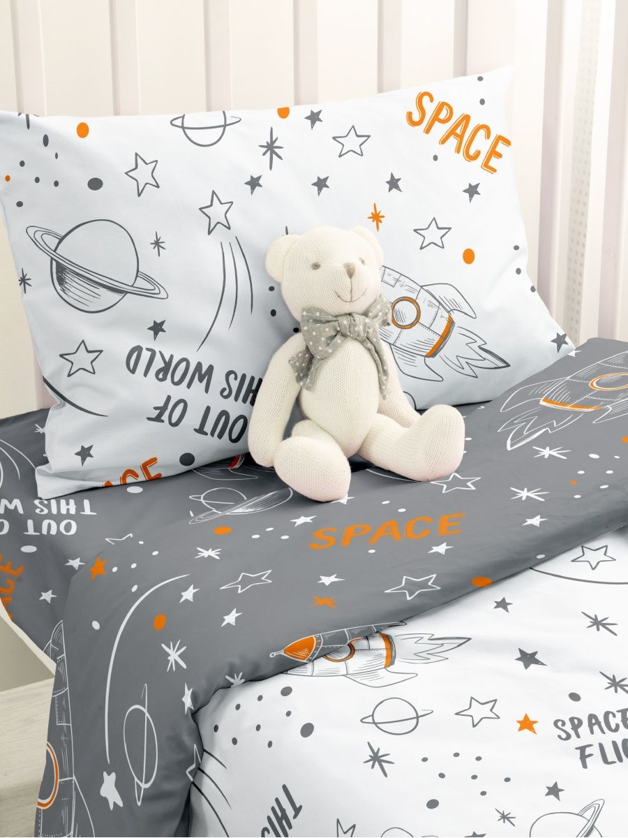 Постельное бельё Juno Space white 1