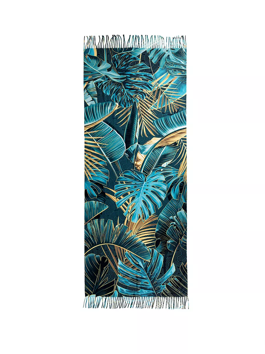 Шарф Mia Cara Тропические листья (зеленый) 4