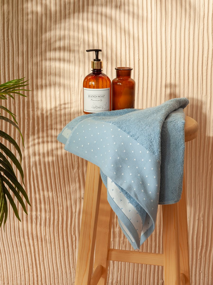 Комплект полотенец "Красотка", голубой, Mia Cara 1