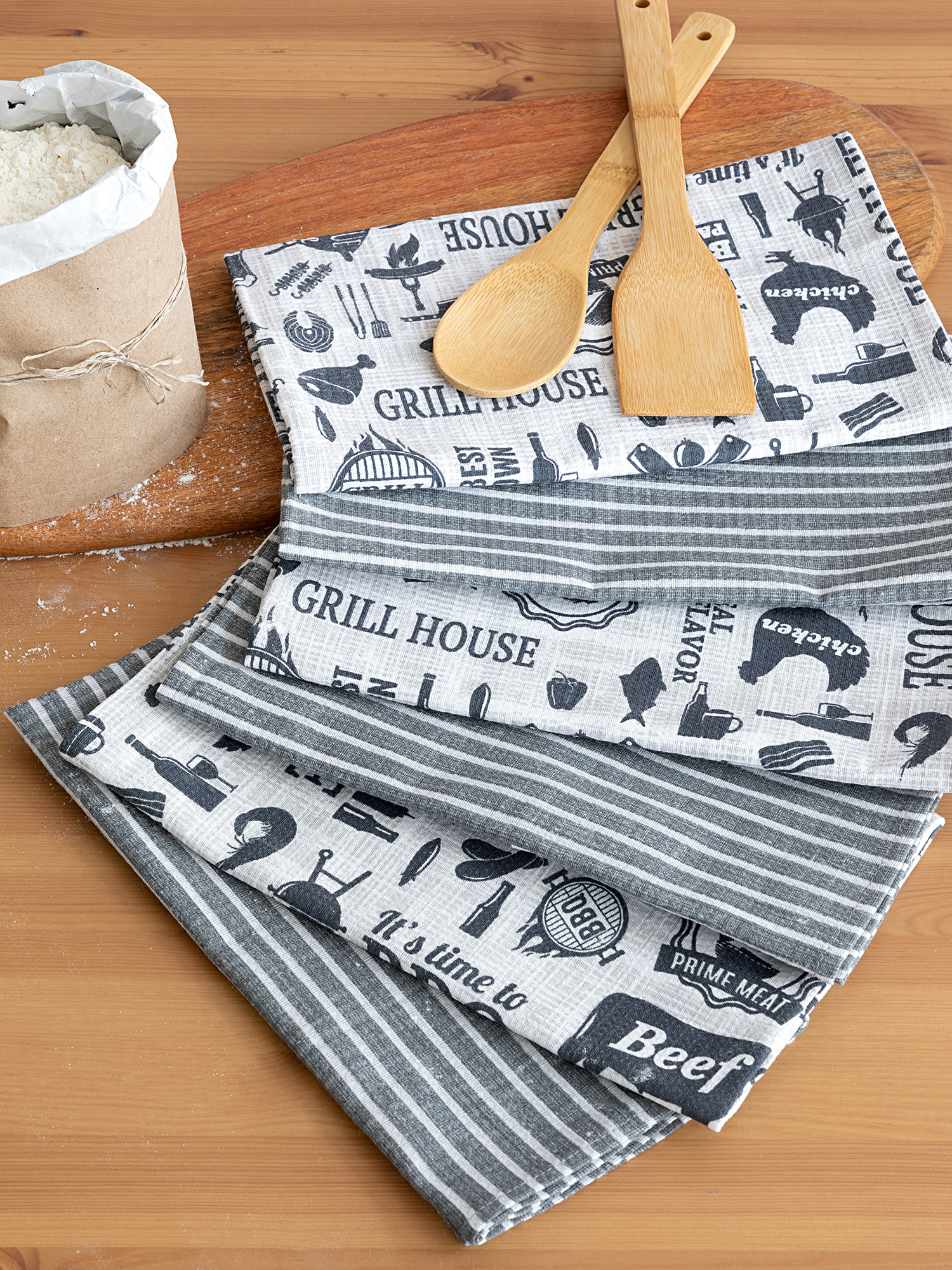 Комплект вафельных полотенец "BBQ", Унисон 0