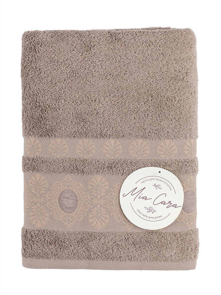 Полотенце махровое "Элис", коричневый, Mia Cara 2