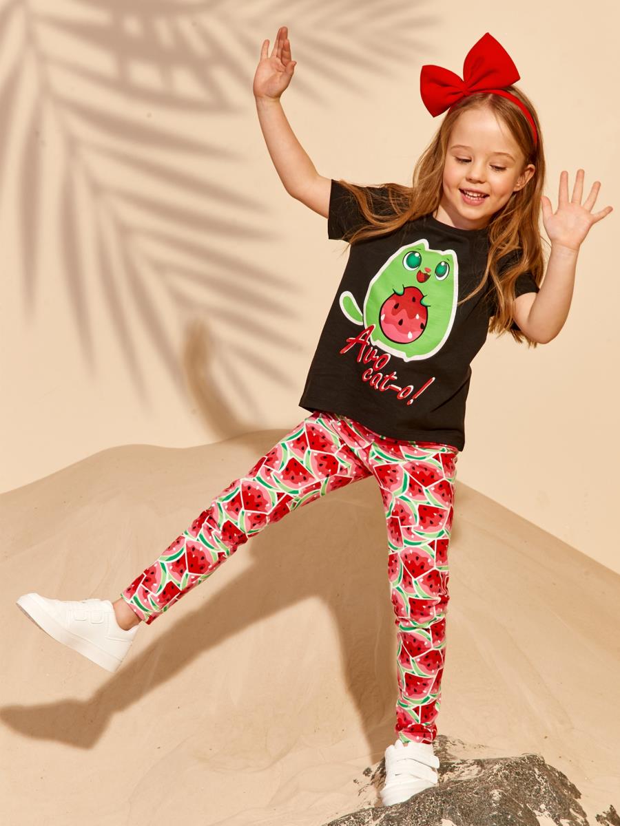 Футболка "SUN AND FUN", черный, Juno 3