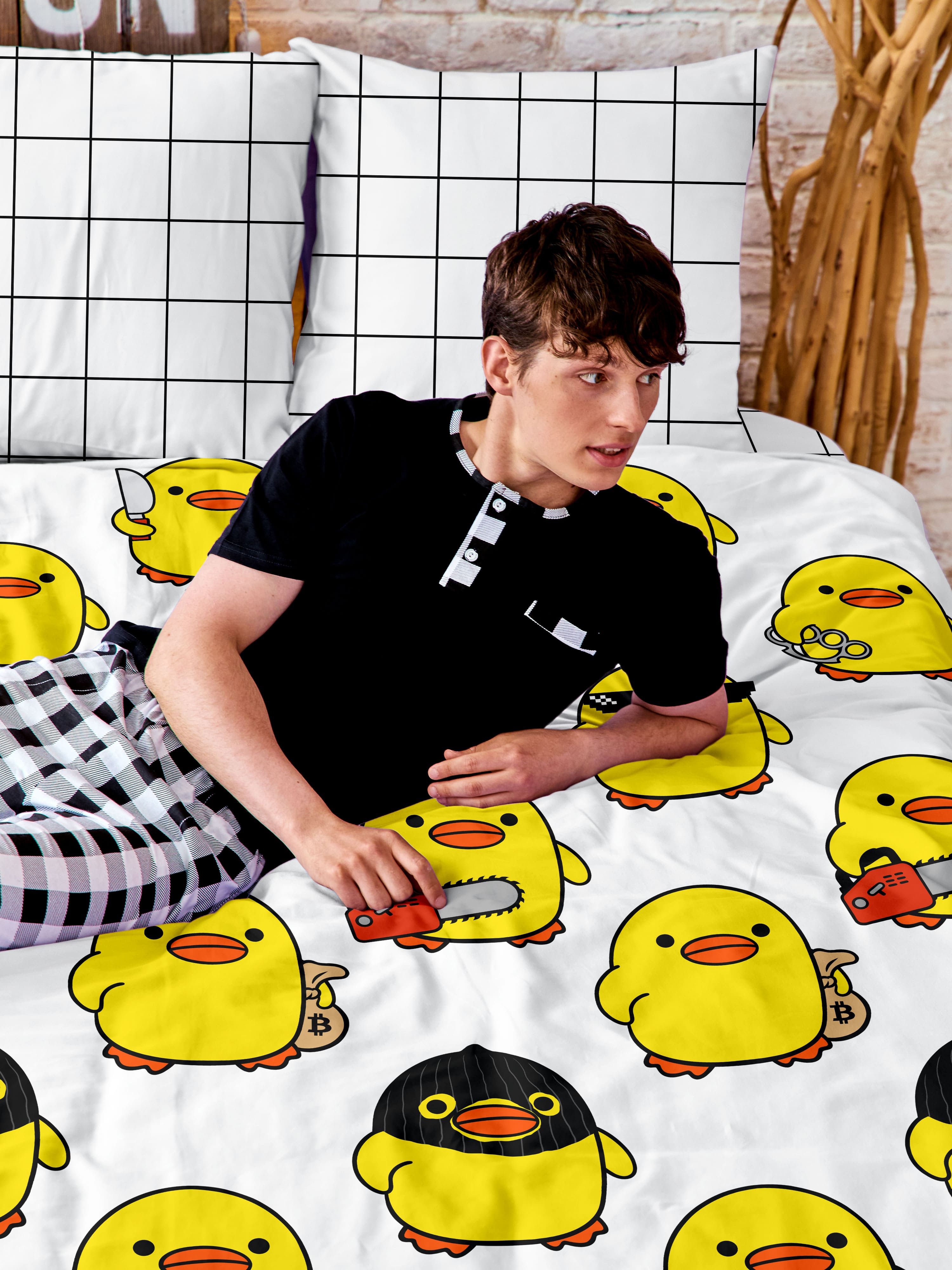 Постельное бельё Crazy Getup Danger ducks 1