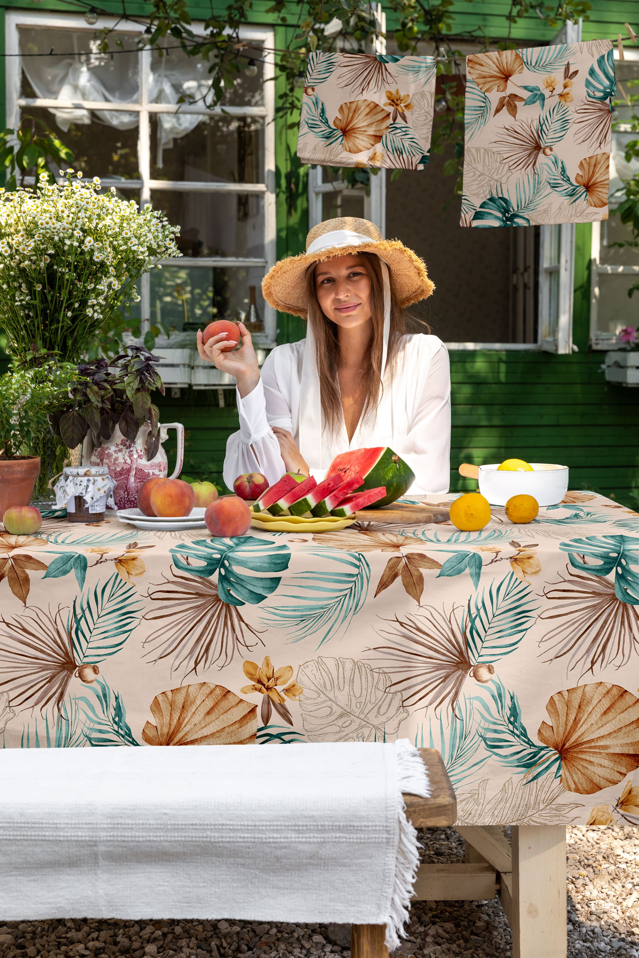 Скатерть Mia Cara Тропическая пальма 1