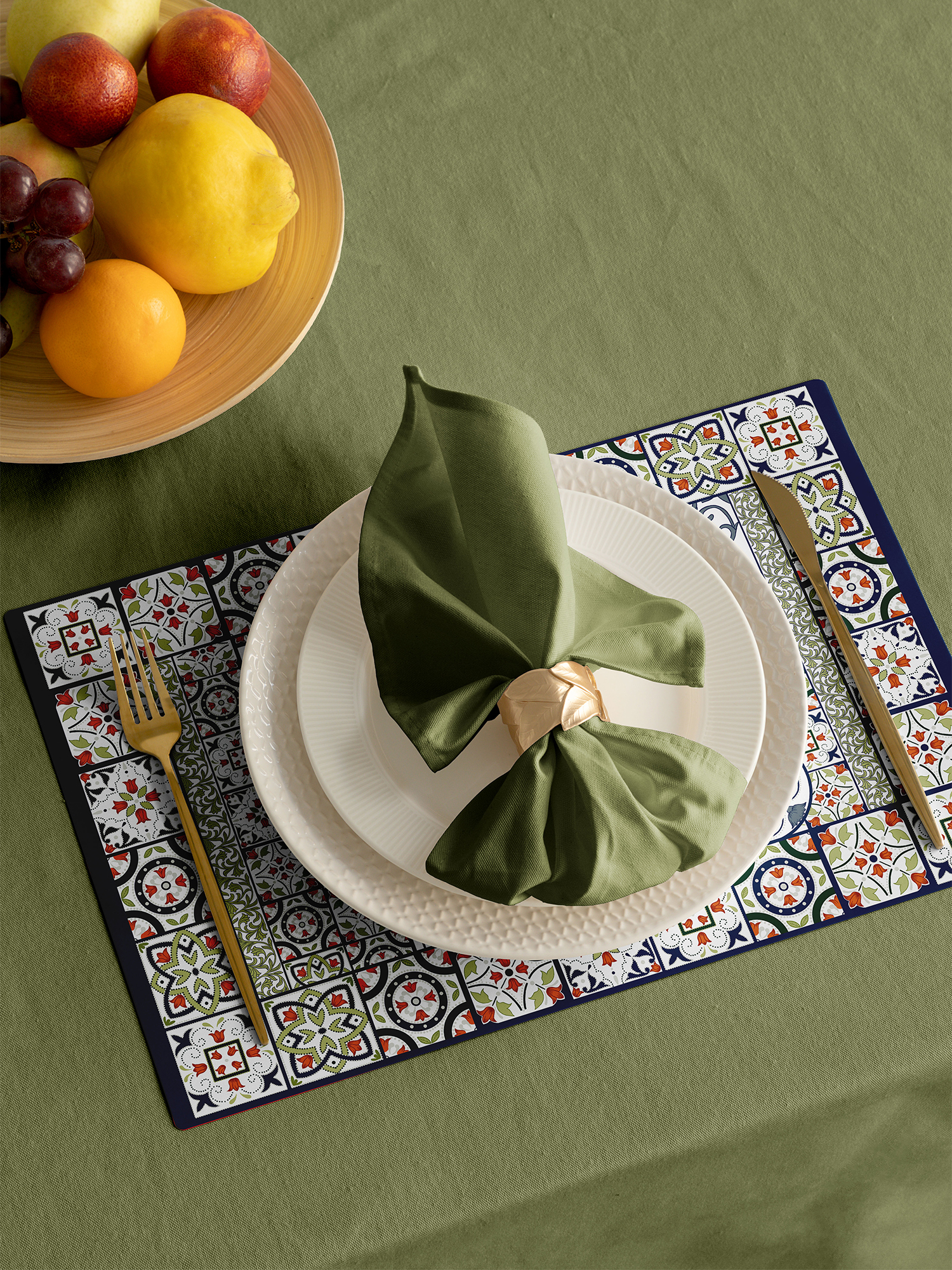 Комплект сервировочных салфеток (плейсматов) "Азулежу", Mia Cara 0