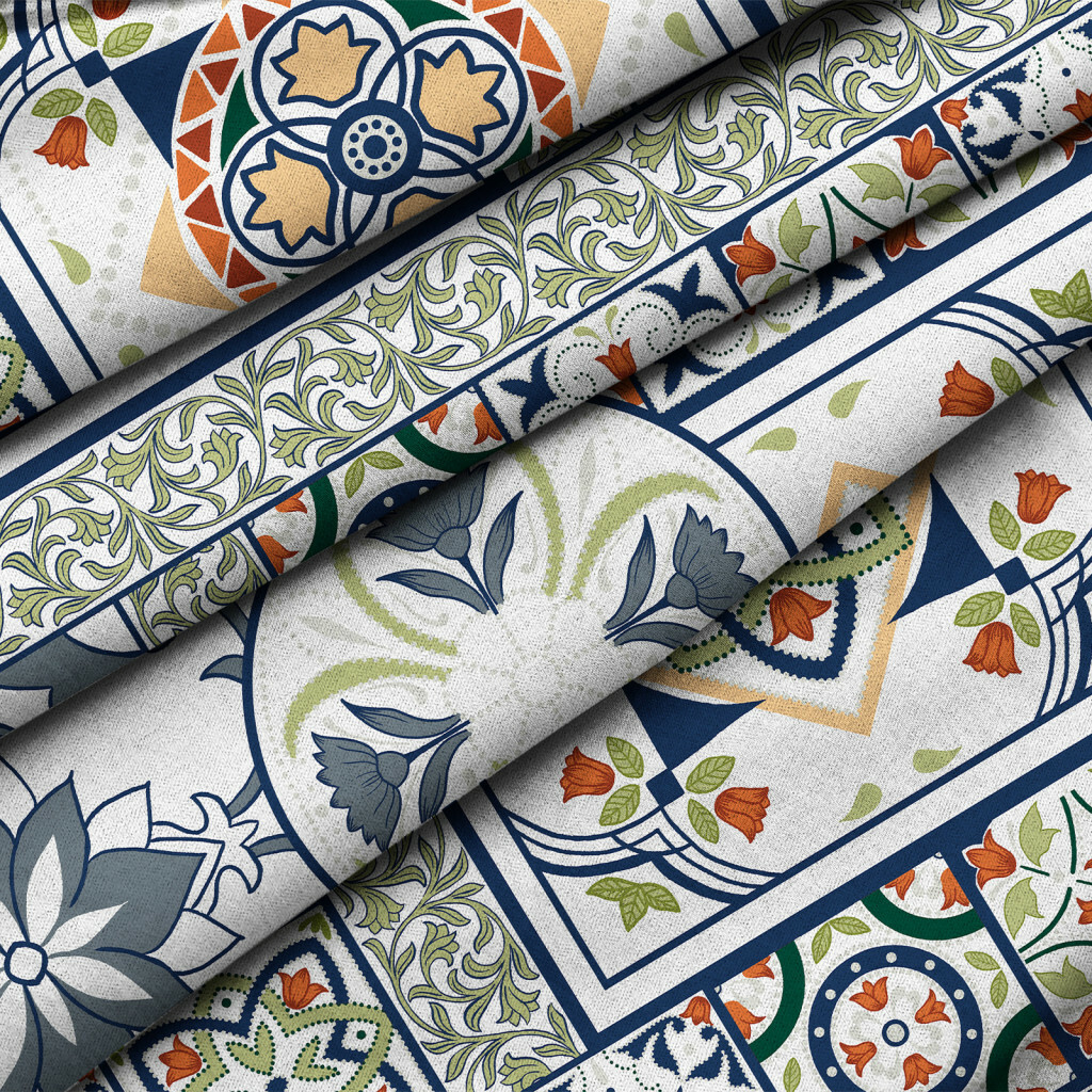 Комплект штор с подхватами "Азулежу", Mia Cara 2