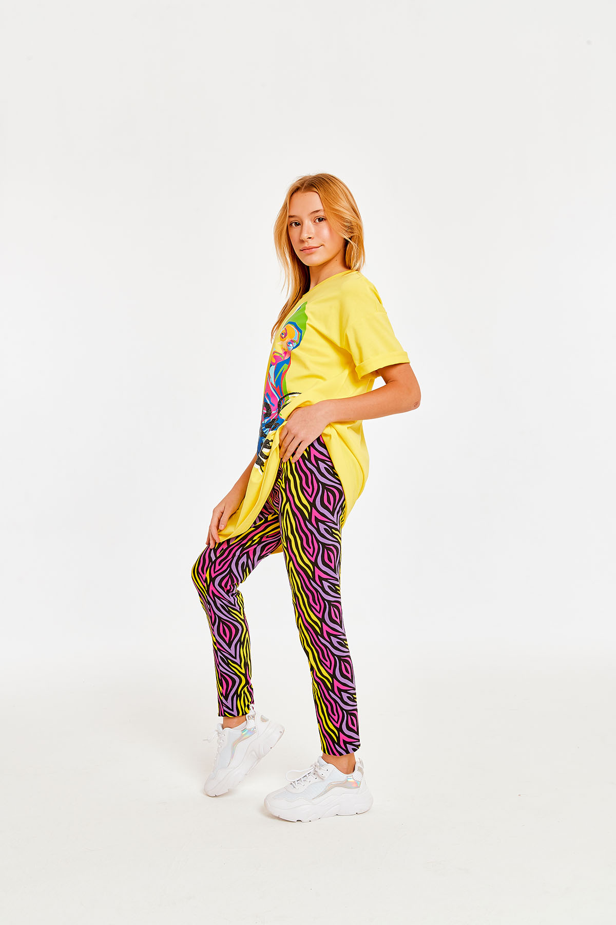 Лосины Galaxy spill Разноцветный Зебра, Juno 1