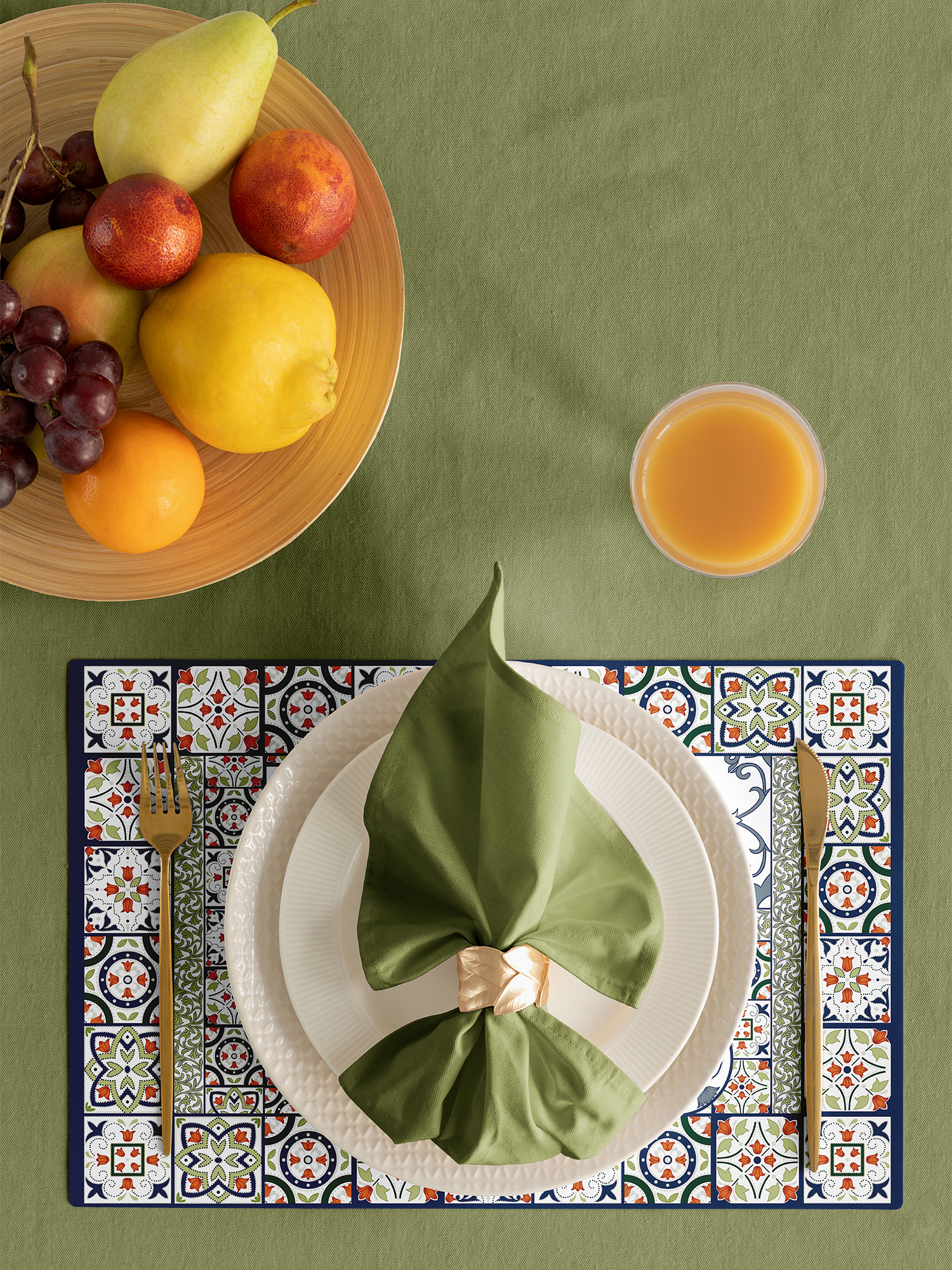 Комплект сервировочных салфеток (плейсматов) "Азулежу", Mia Cara 1