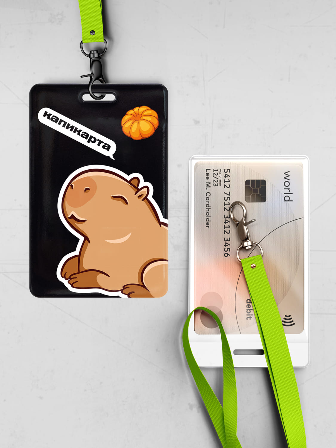 Чехол для карты Crazy Getup Капибара 2