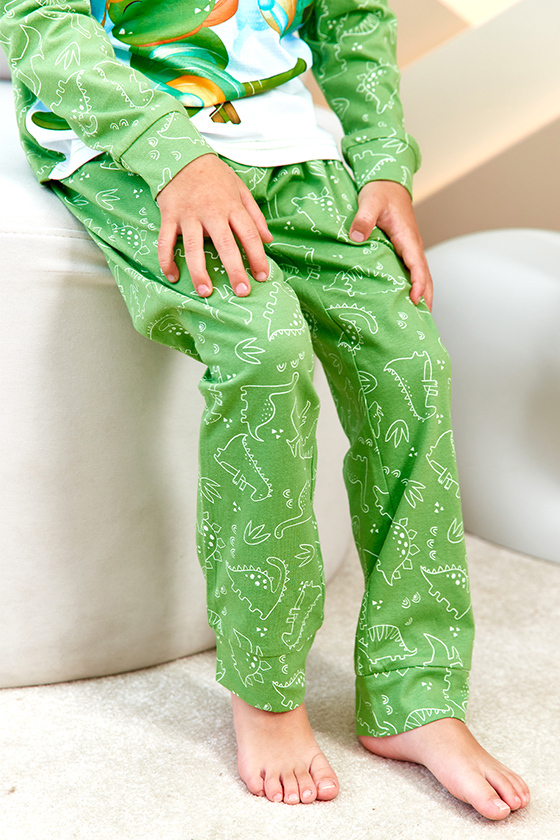 Пижама Sleepwear Boys Зеленый Динозаврики, Juno 2