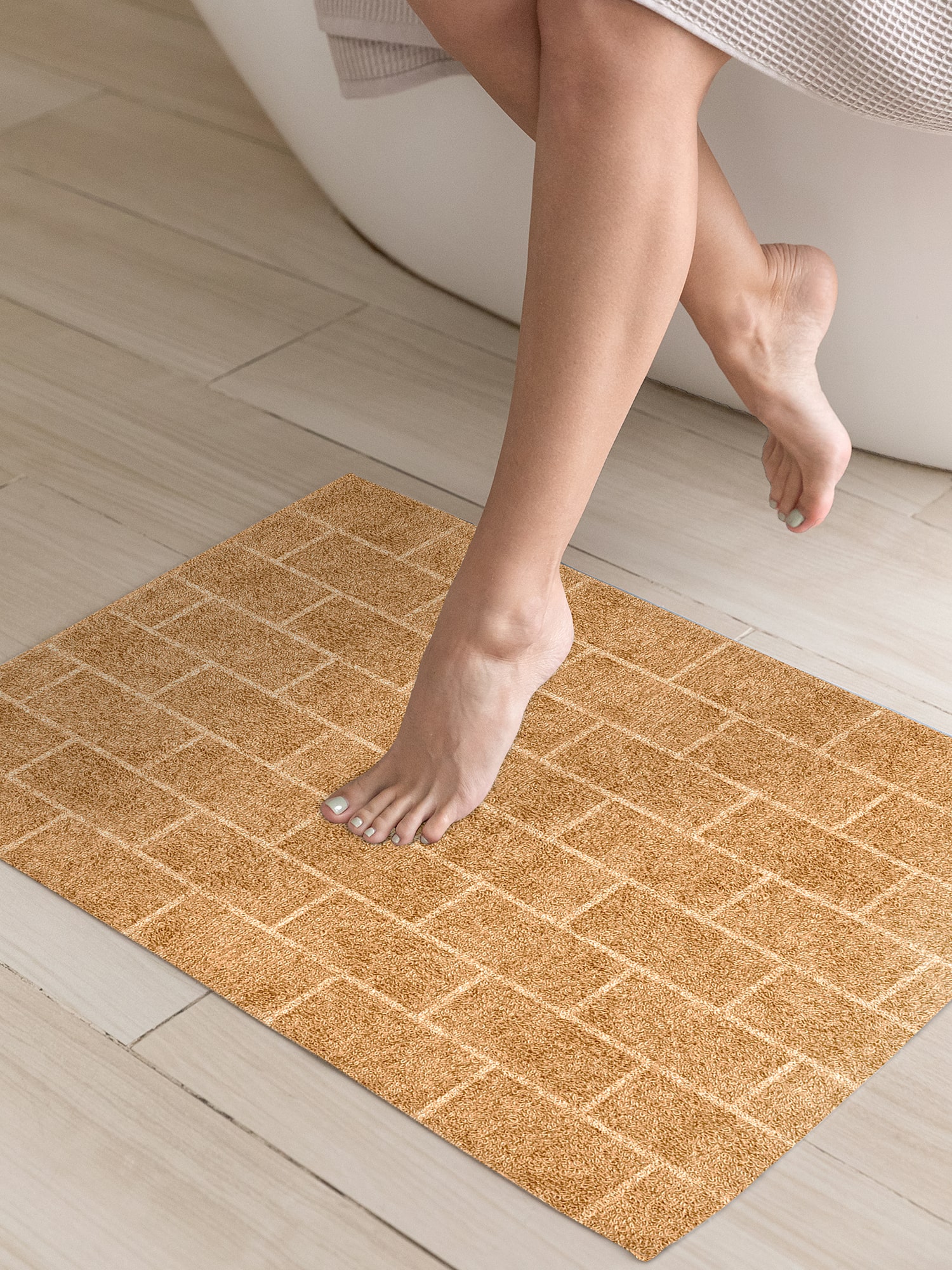 Махровый коврик для ванной, бежевый, Mia Cara 0