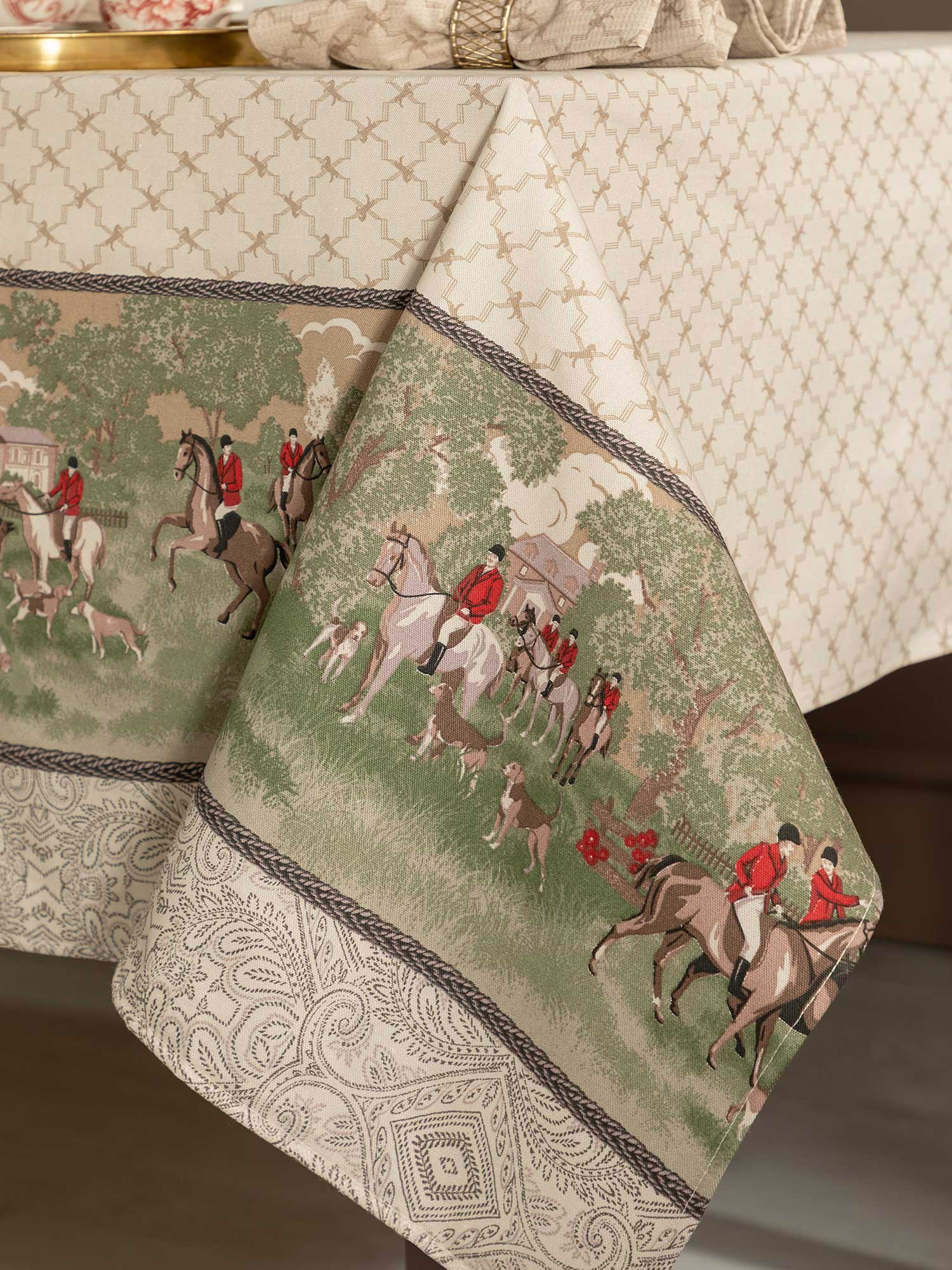 Скатерть рогожка "British club", Унисон 1