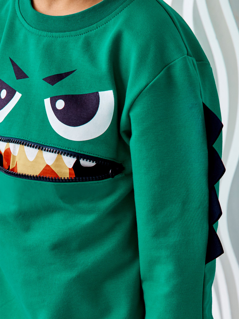 Свитшот "ROBOREX", зеленый, Juno 6