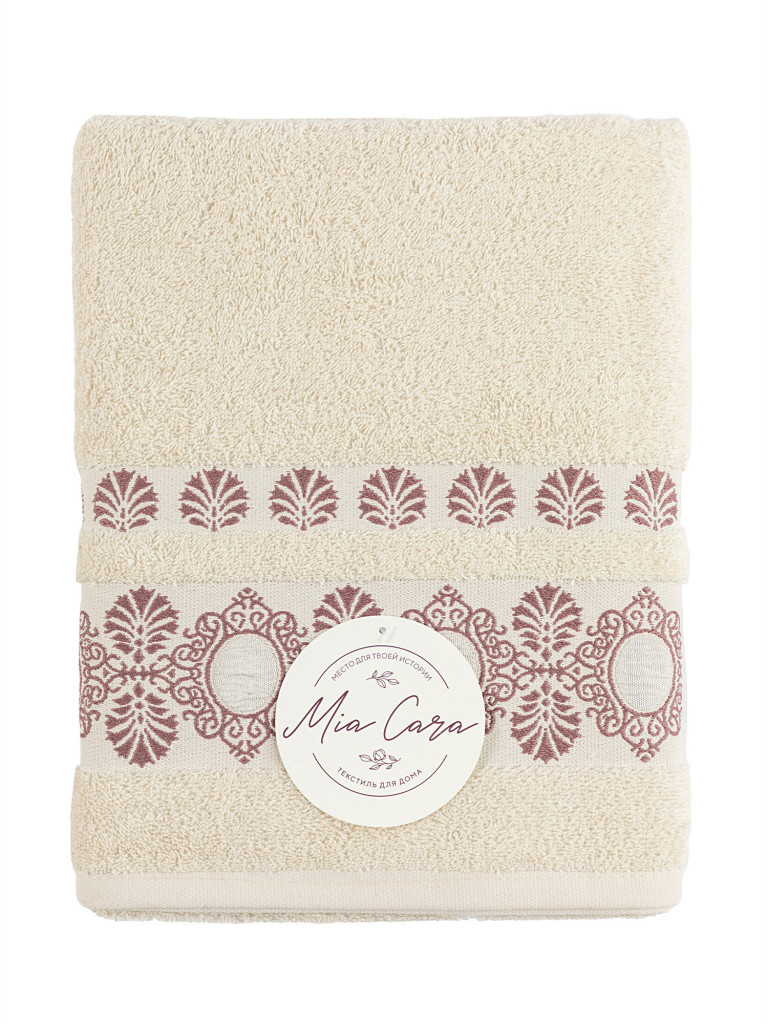 Полотенце махровое "Элис", бежевый, Mia Cara 2