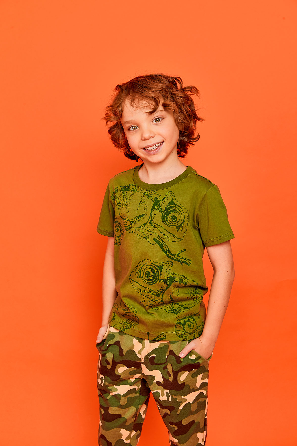 Футболка для мальчика "Chameleon", Juno 1