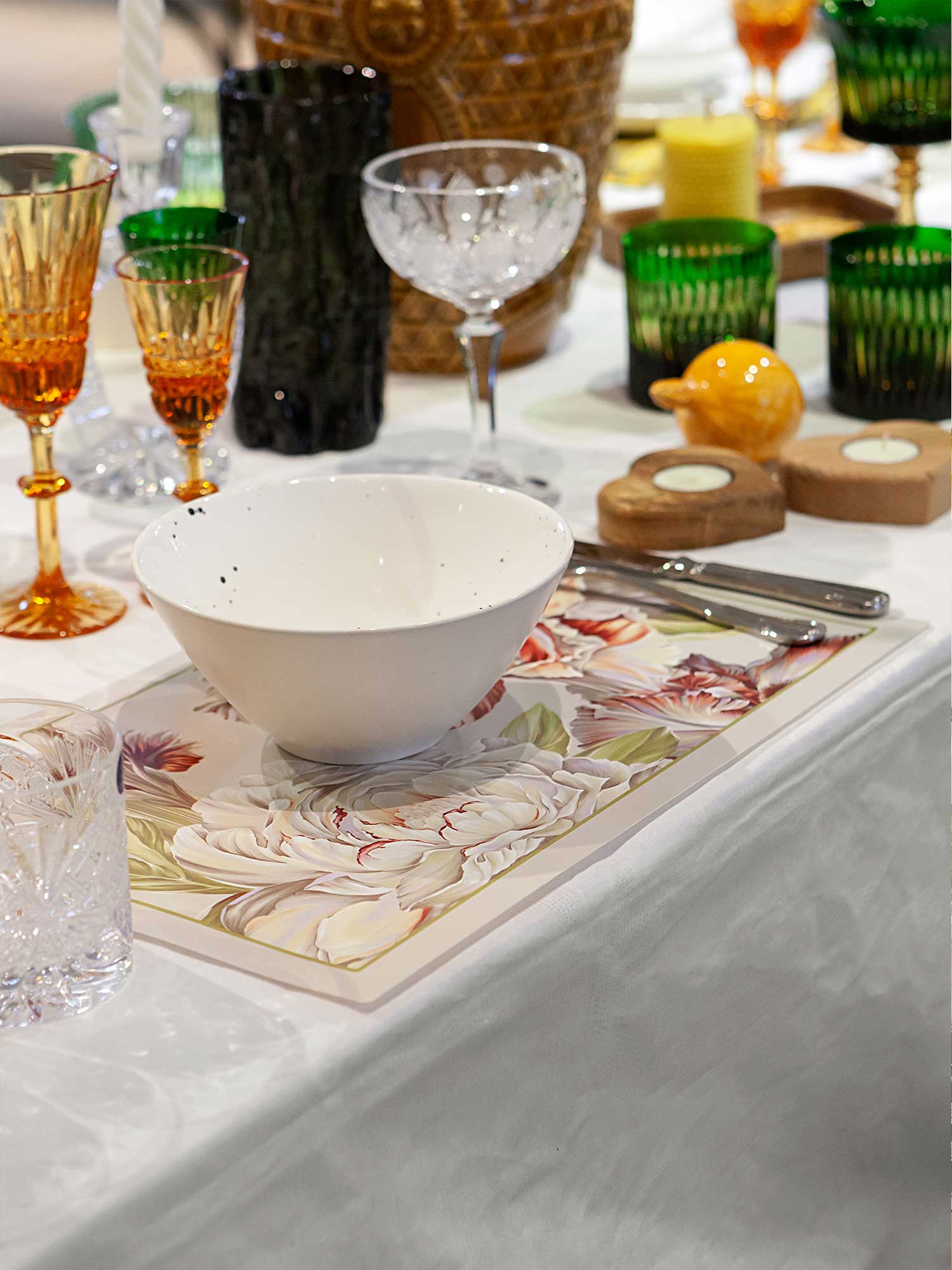 Комплект сервировочных салфеток (плейсматов) "Душистый пион", Mia Cara 4