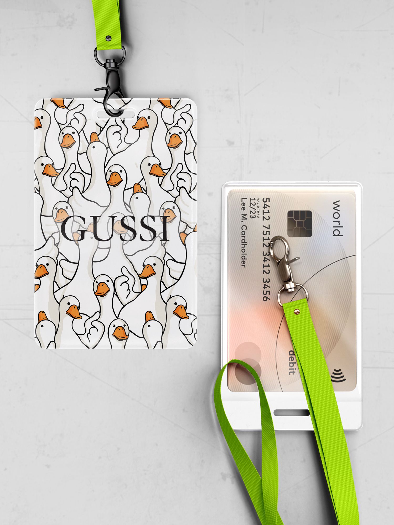 Чехол для карт Crazy Getup Гусь-обнимусь 1