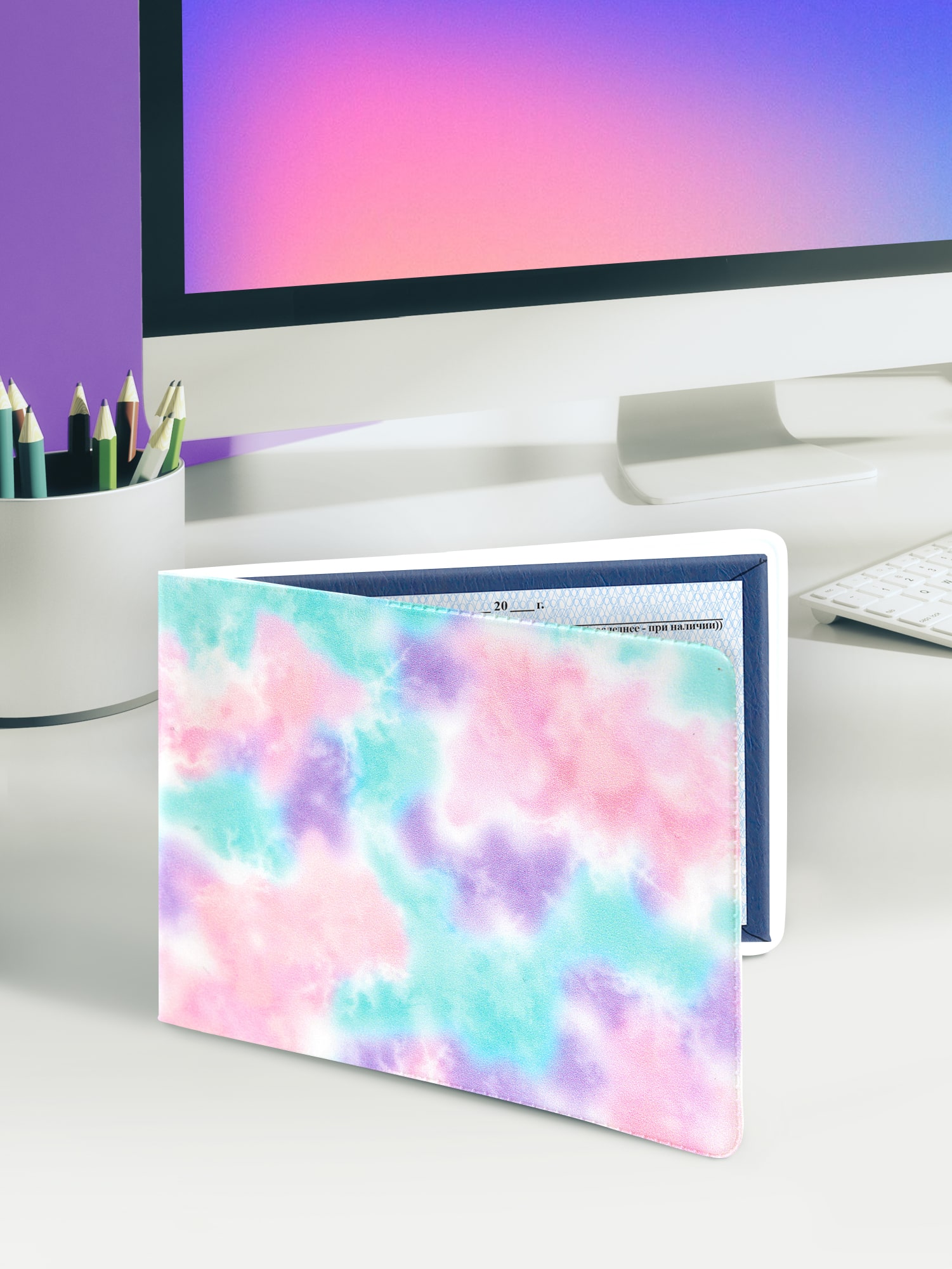 Обложка для студенческого билета "Crazy Getup" Tie dye  2