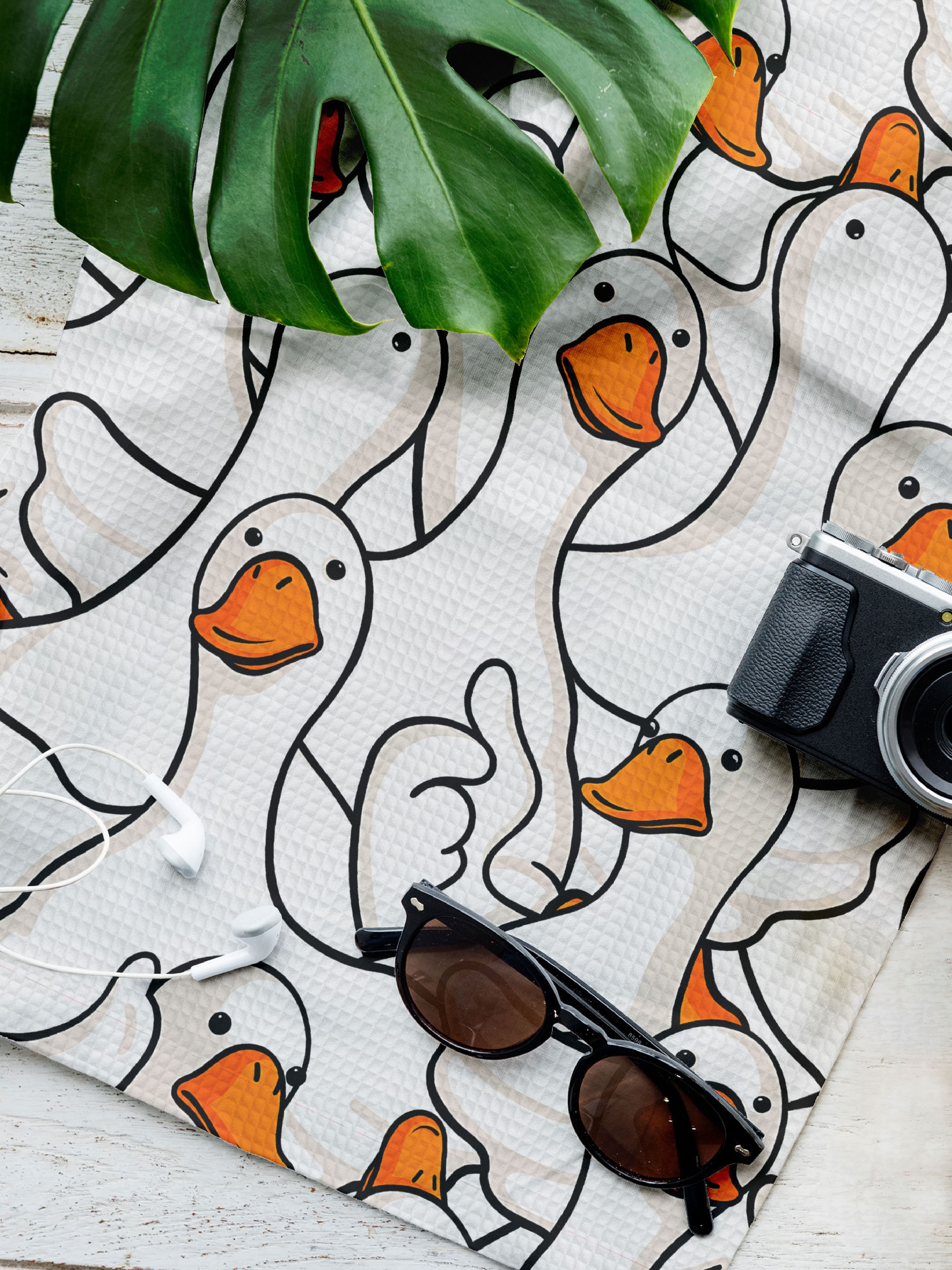 Полотенце Crazy Getup Белый гусь обнимусь 0