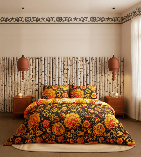 Комплект наволочек Унисон Хохлома 1