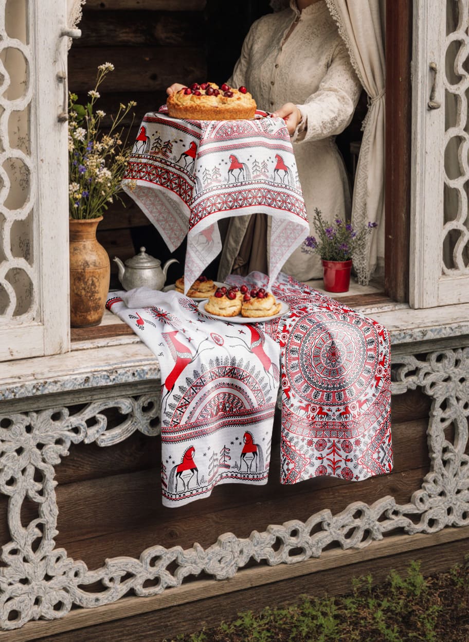 Комплект полотенец Унисон Мезенская 2